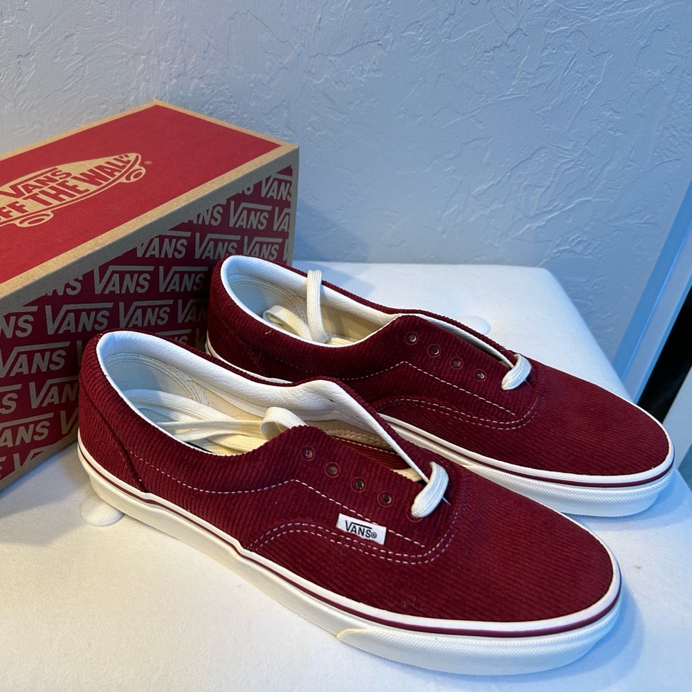 New in box Vans corduroy “old school” shoes.  Size 8.5